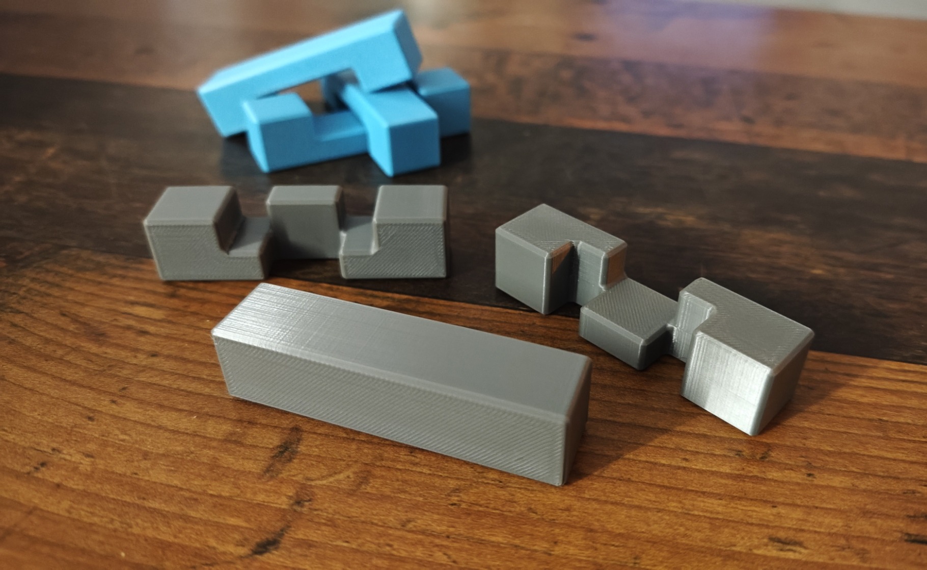 Devil’s Knot Burr Puzzle – Interlocking Brain Teaser | Teufelsknoten (3D Druck) — thumbnail 4
