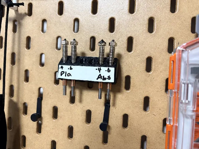 Skadis nozzle holder for QIDI X Max 4