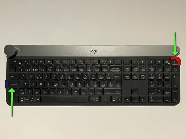 Logitech craft keyboard caps lock cover