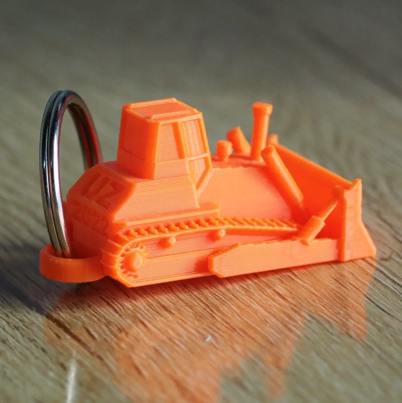 Mini Bulldozer key chain