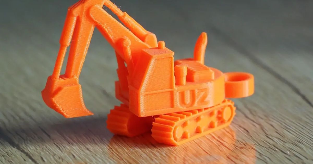 Mini Excavator key chain by TJC_3dprinting | Download free STL model ...