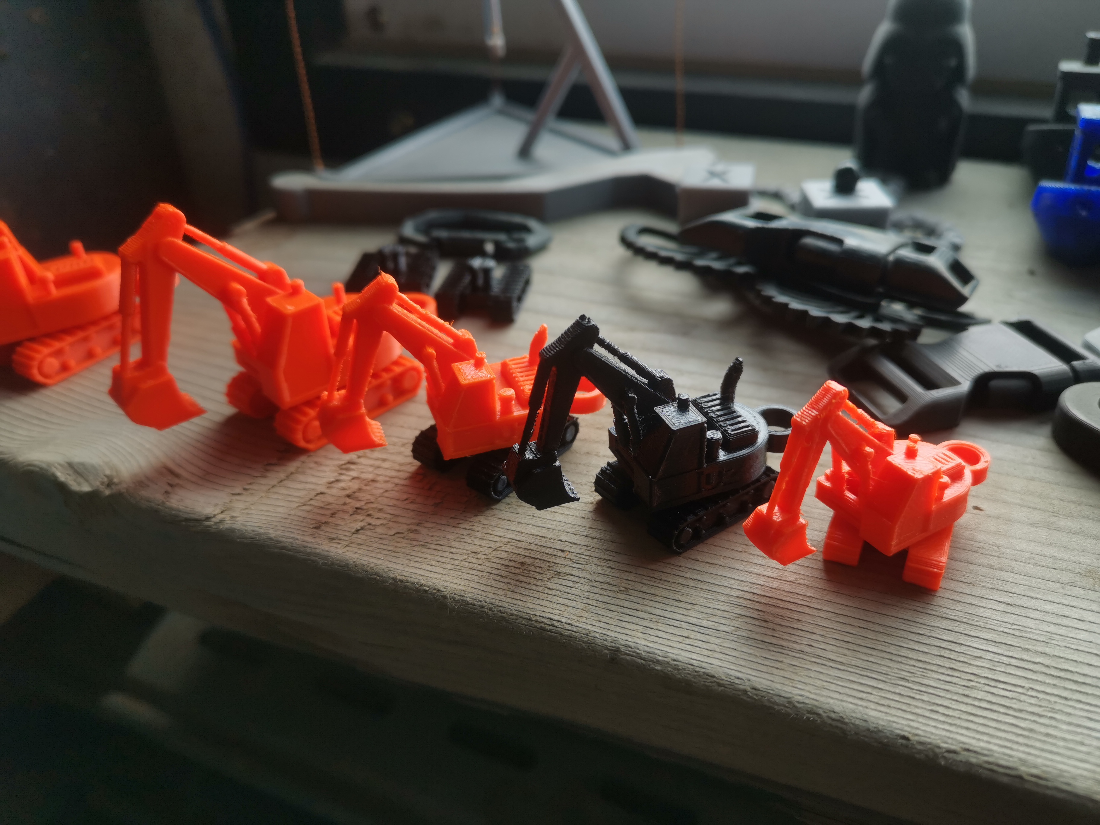 Miniatura 4 do modelo 3D Mini Excavator key chain