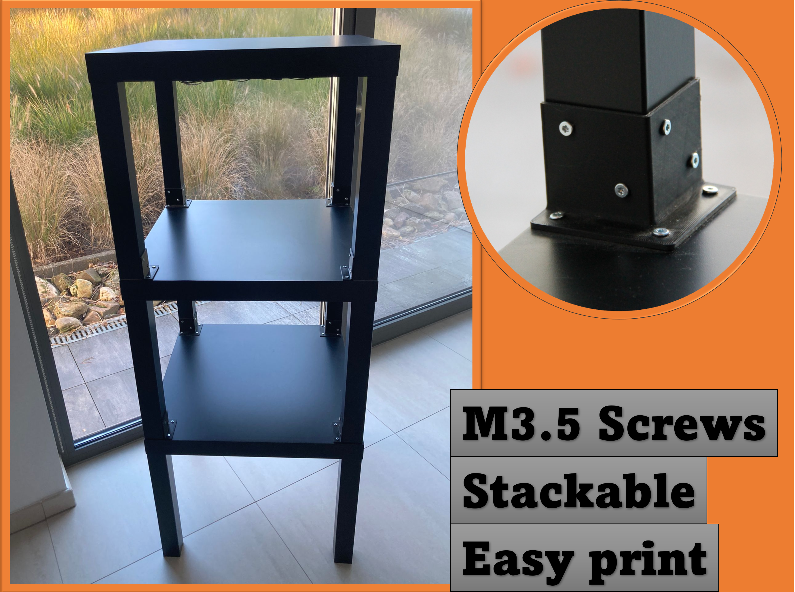Stackable Ikea Lack Feet