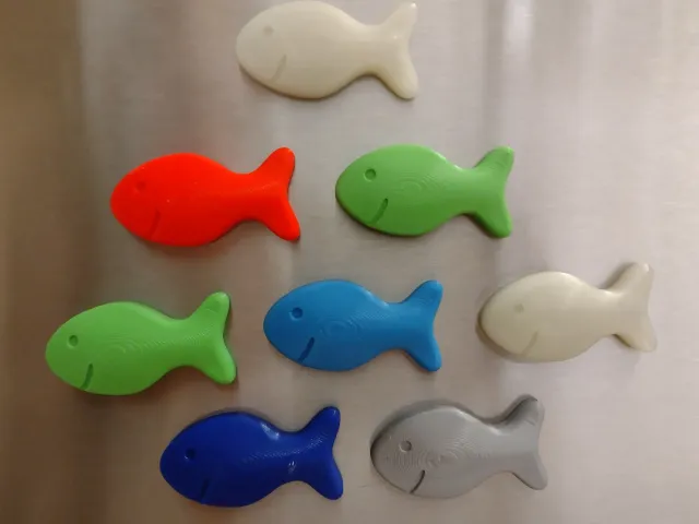Remix: Fish Refrigerator Magnet with 8x3mm Magnet