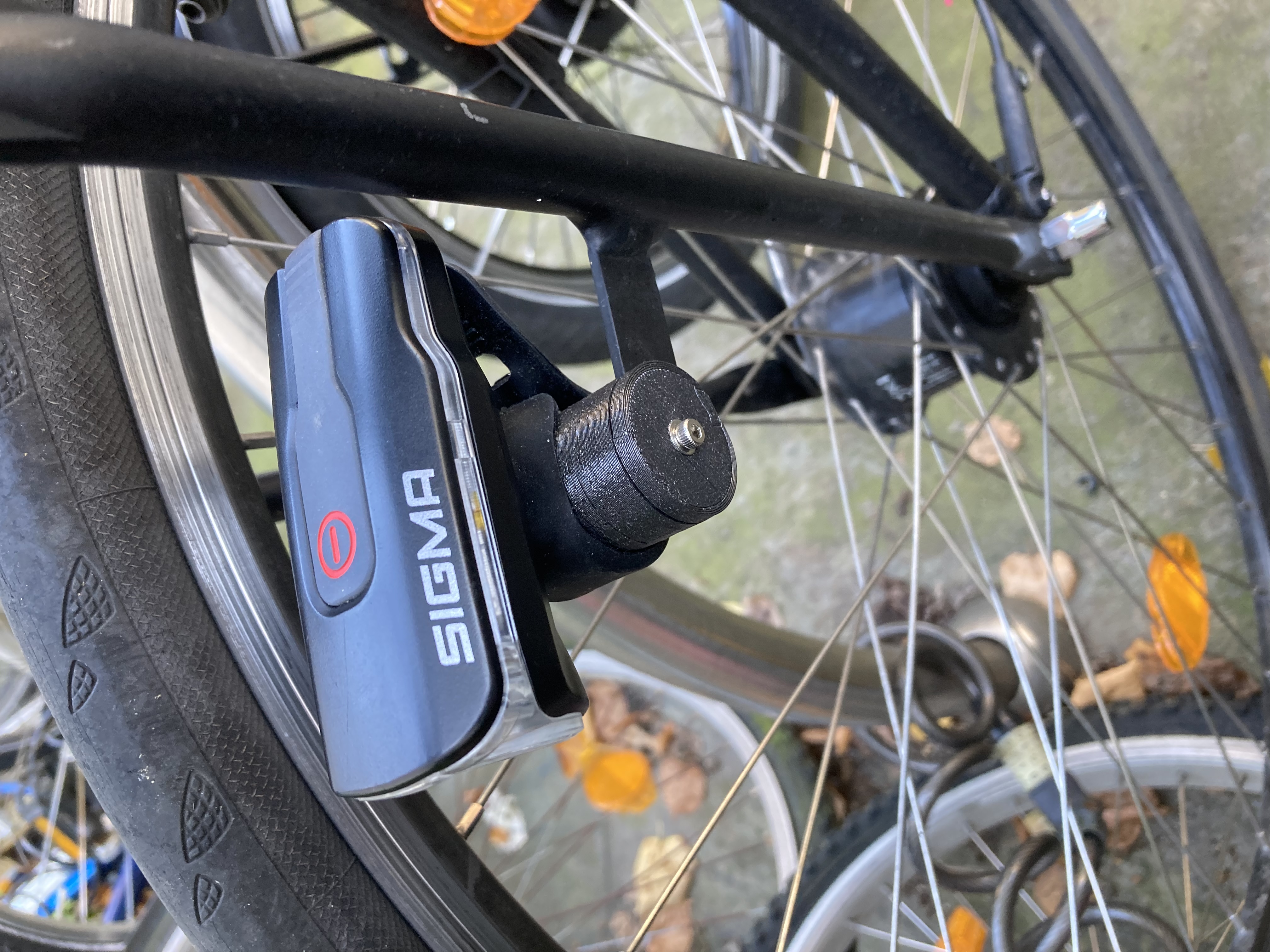 Portland Basil bicycle light attachment point/holder