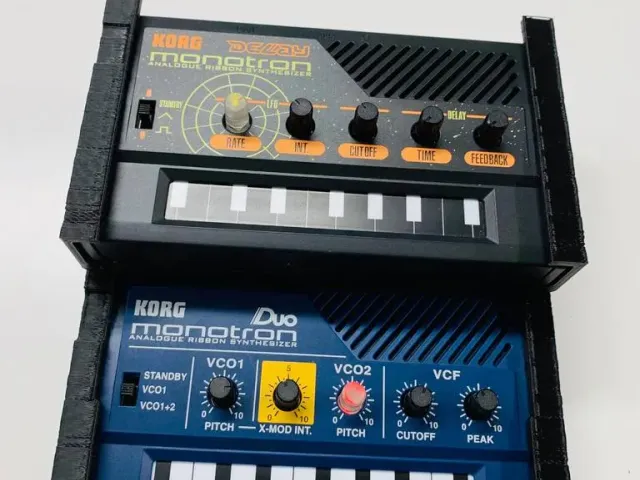 Double Decker Korg Monotron rack