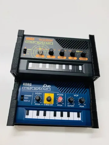 Double Decker Korg Monotron rack