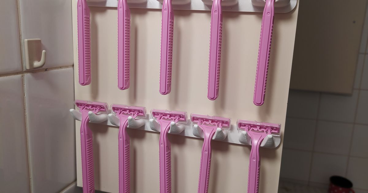 Wallmounted razor stand by tthaler Download free STL model