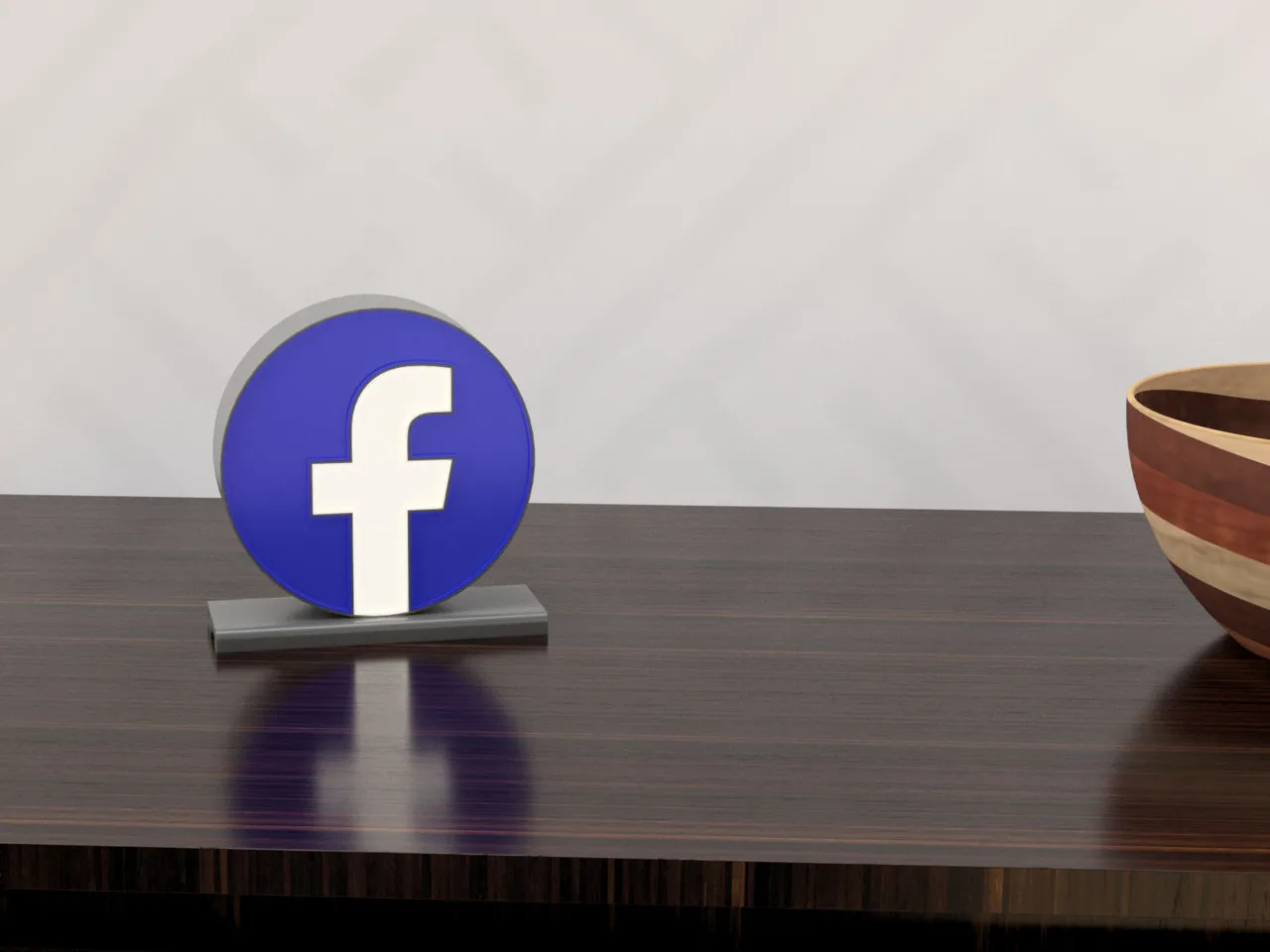3d logo facebook icon and background design Vector Image