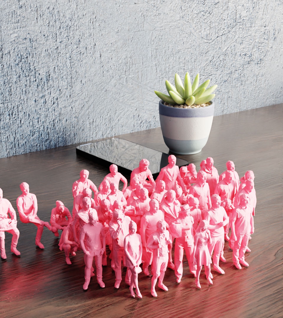 Super Collection of Miniature People – 194 Figures