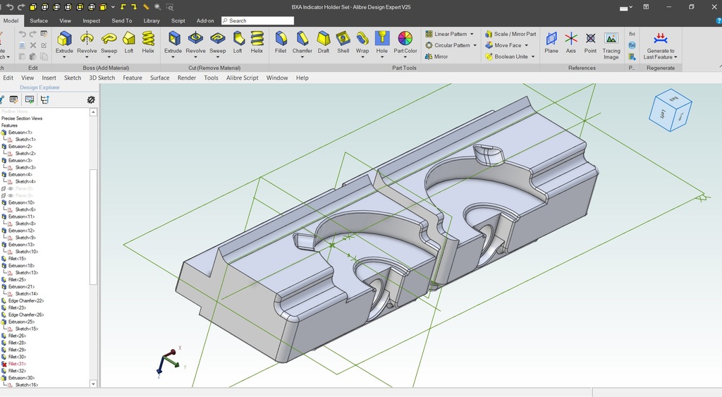 BXA Toolpost indicator holder by Ken226 Download free STL model