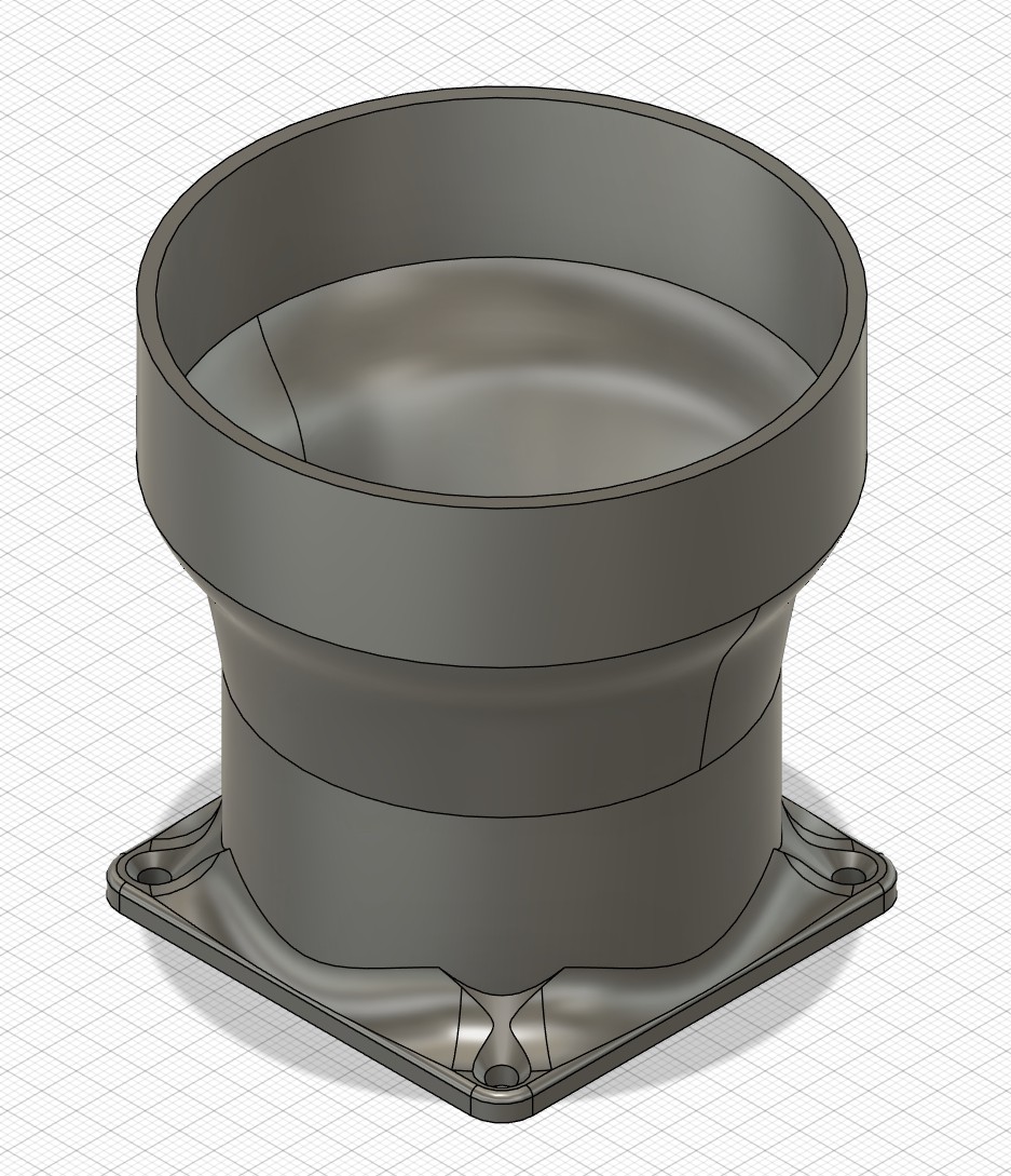 Abluftflansch 60mm auf 75mm