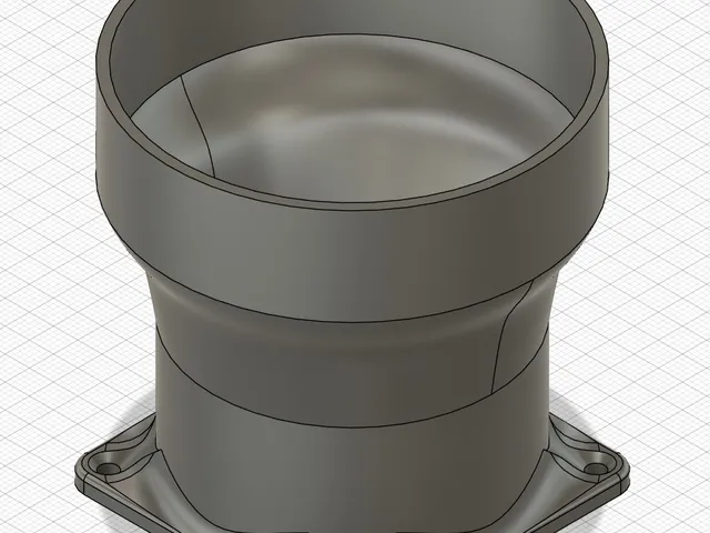 Abluftflansch 60mm auf 75mm