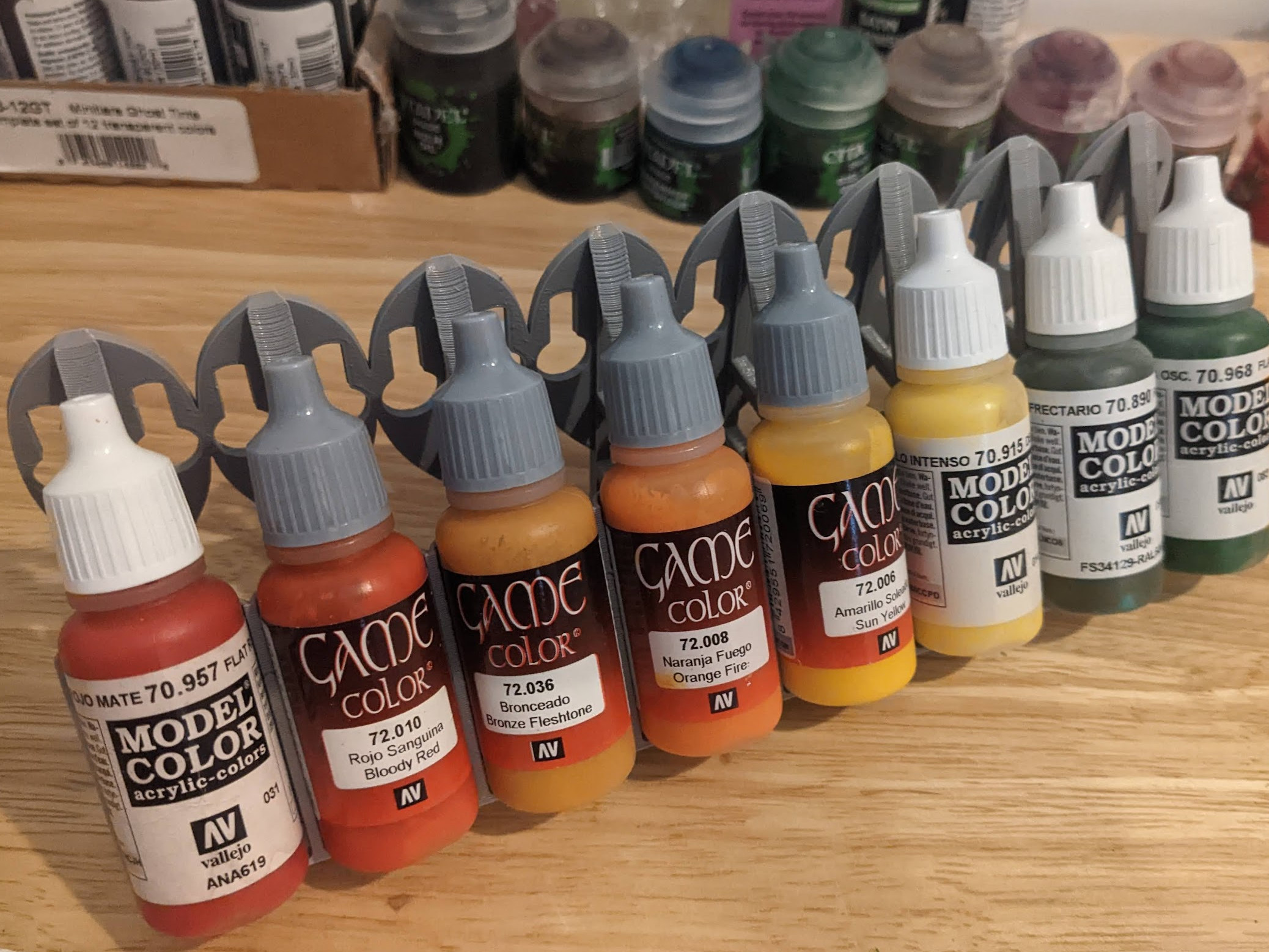 Wall Mountable Miniature Paint Storage Solution