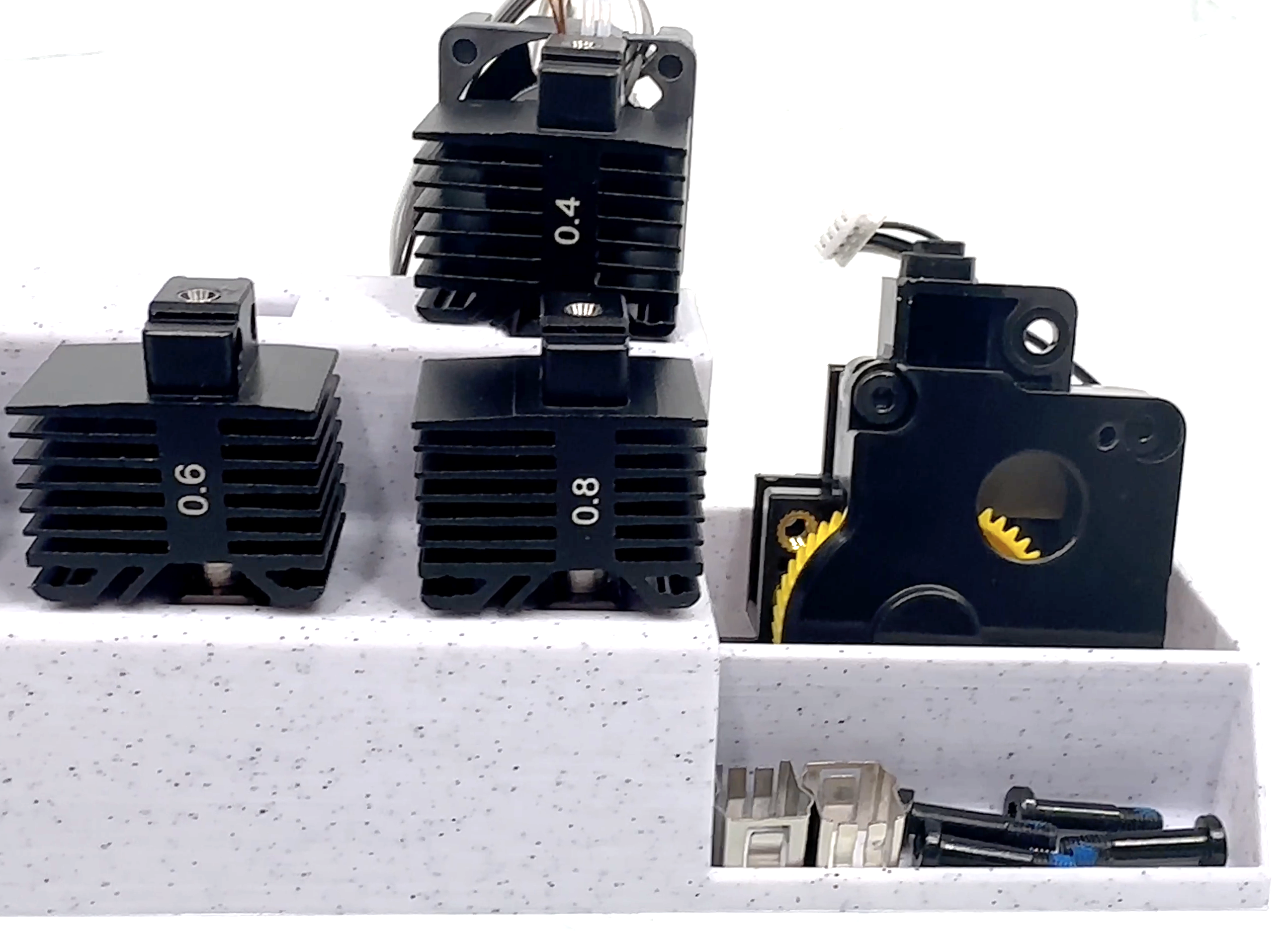 Bambulab X1 HotEnd / Nozzle & Extruder Holder 3D model thumbnail