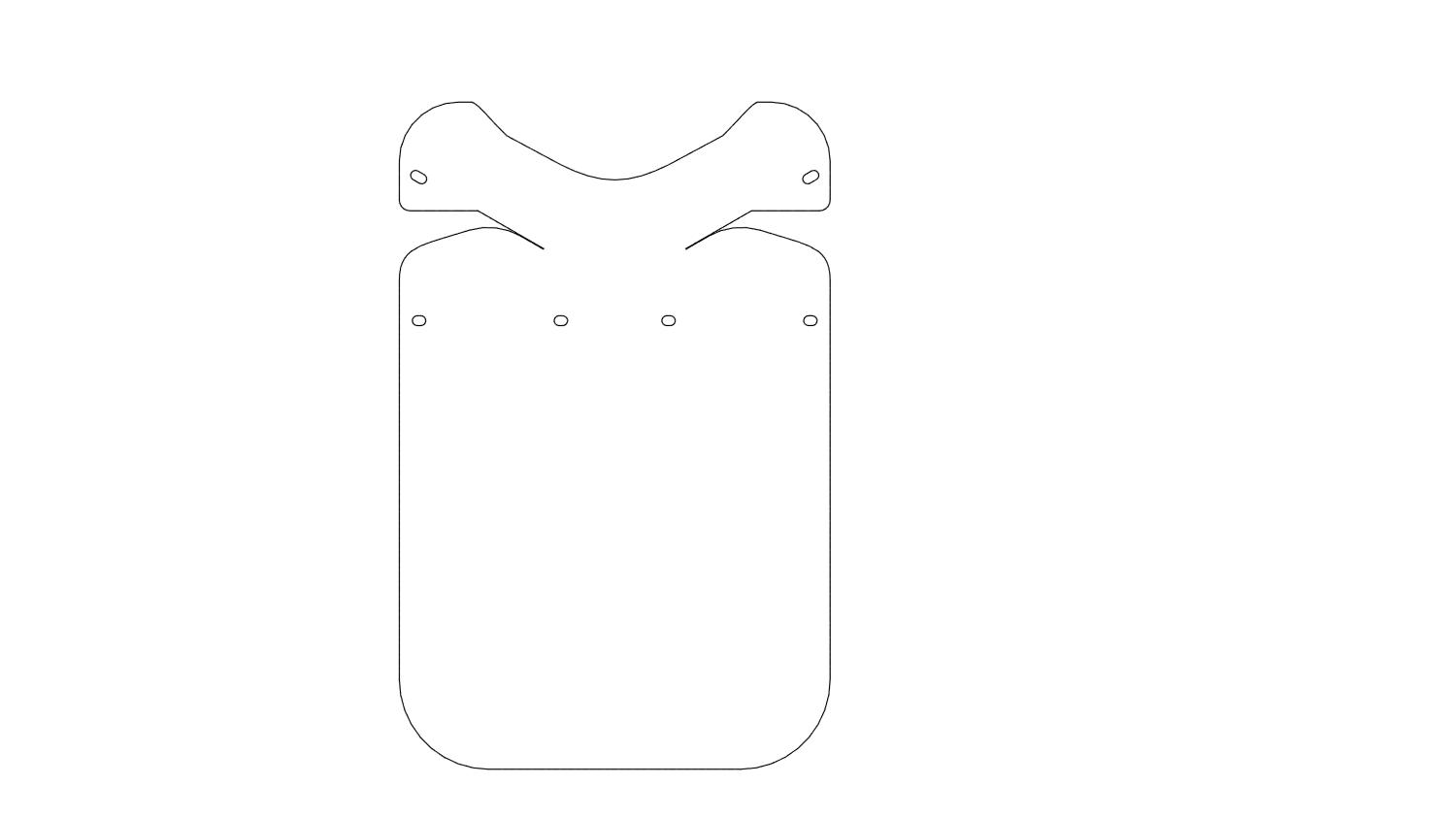 Prusa Laser Cut Face shield with folding top.