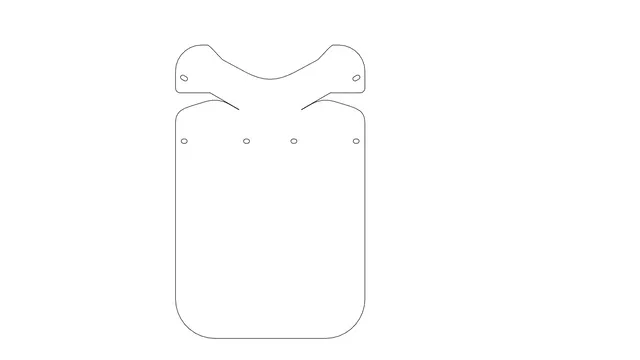 Prusa Laser Cut Face shield with folding top.