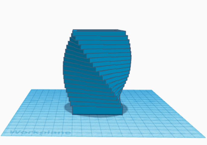 Miniatura 2 do modelo 3D Polygon Vase