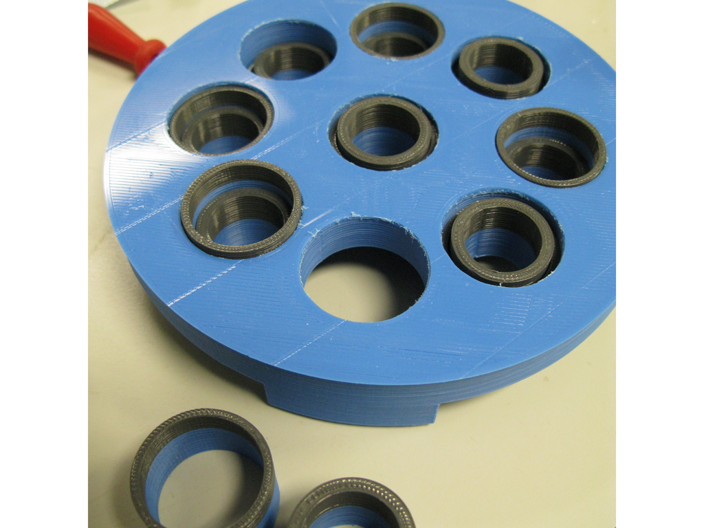 Vial holder for stirring multiple vials on lab stirrer/hotplate by bart