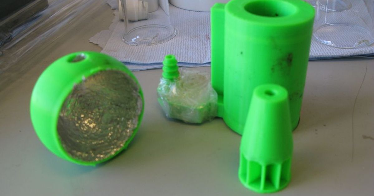 Pneumatic NMR tube spinner by bart Download free STL model