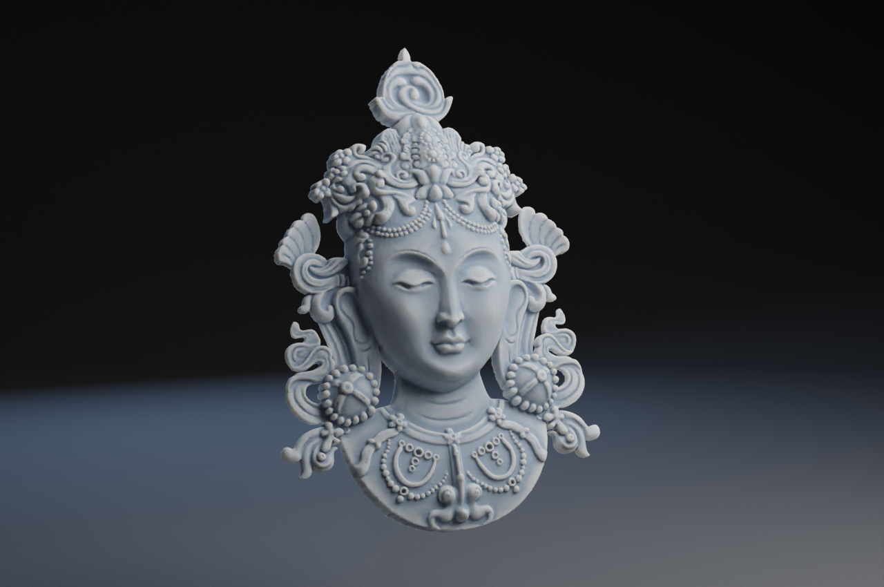 Green Tara Pendant /  Bust