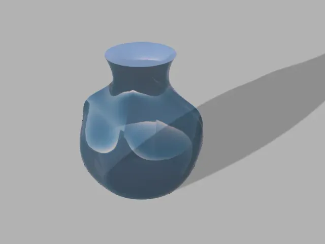 Squared circle vase