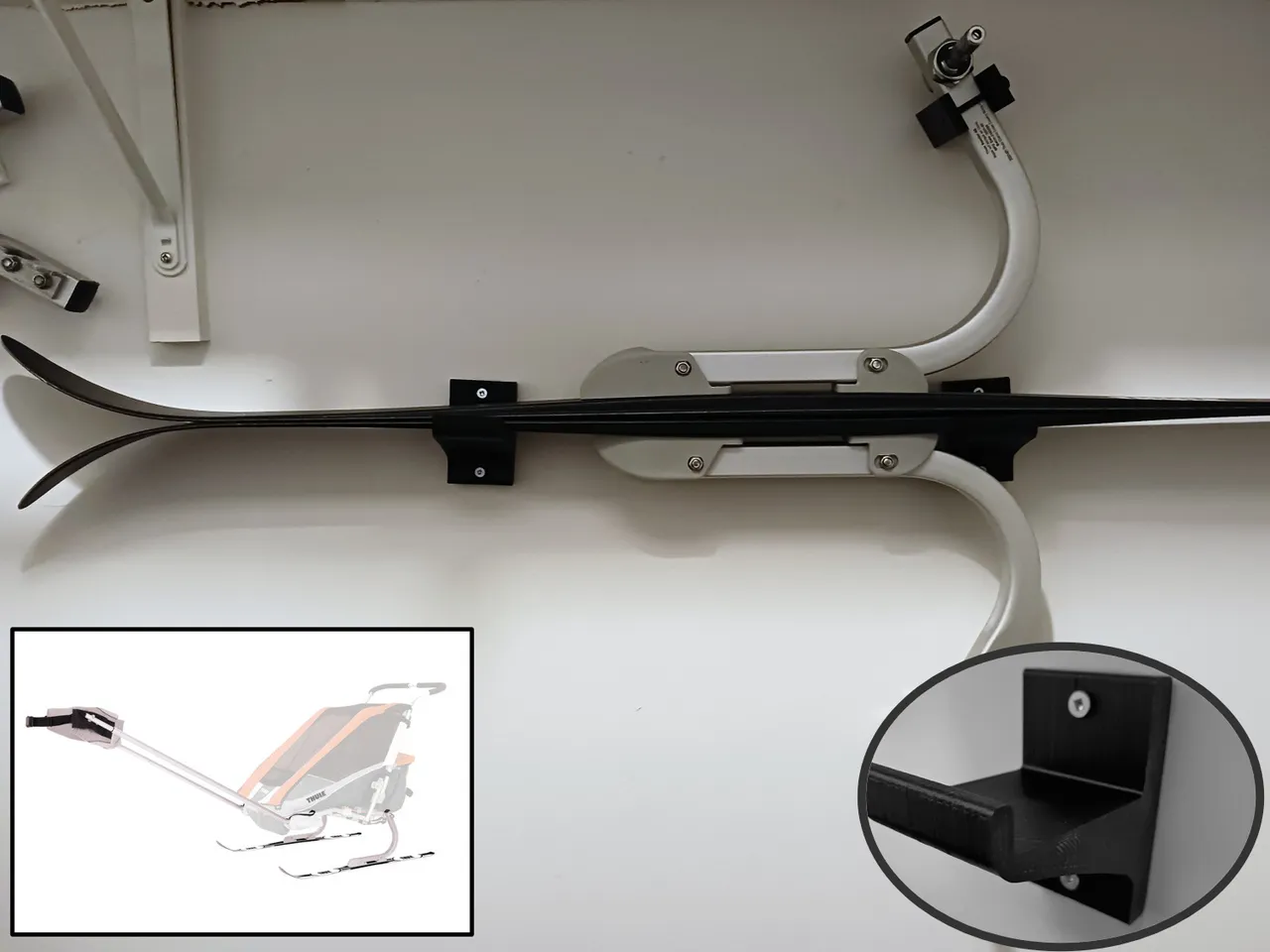 Wall Hook for Chariot Thule Skis by Seb D | Download free STL model ...