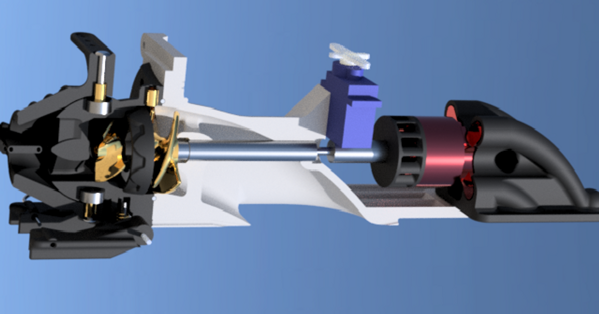 Pump Jet (32mm 2212/2216/2217/2440 Motor) by N7 Cat Download free STL model