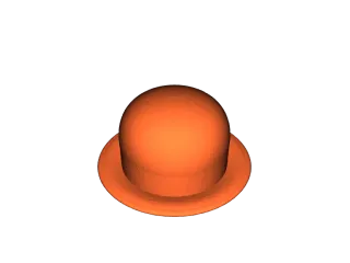 Bowler hat for figures by Jarda K 66 Download free STL model