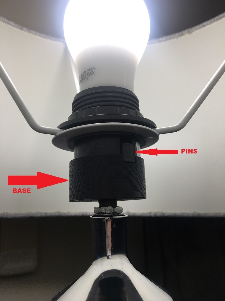 Edison Lamp Base Repair by GMur Download free STL model