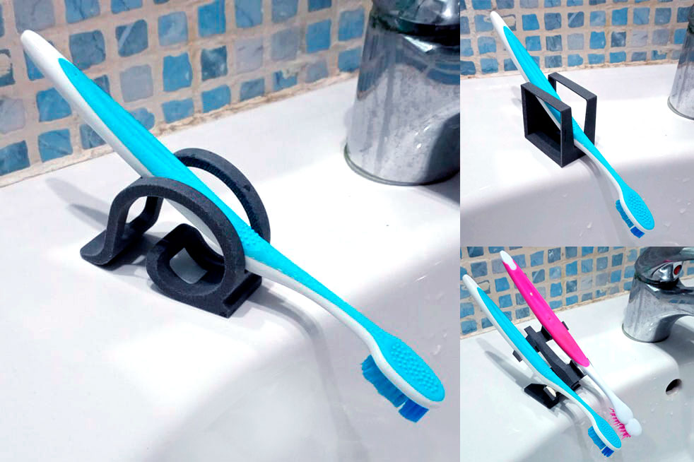 Toothbrush Holder Upside Down by soy8bit Download free STL model