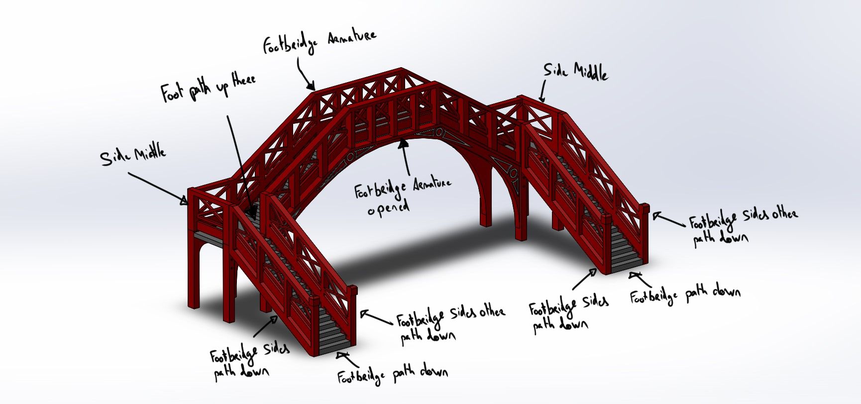 Goathland Hogsmeade Footbridge - OO scale