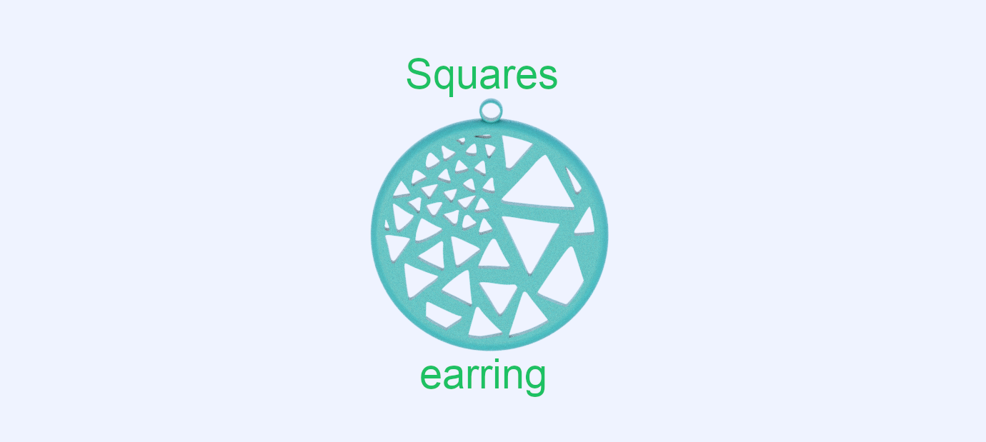 Squares earring