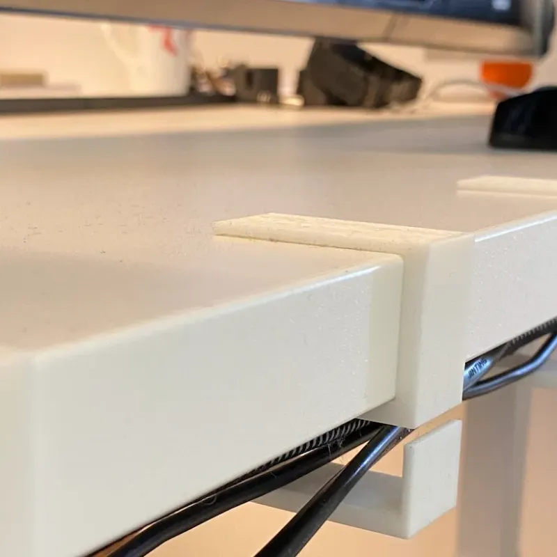 Cable Management Tray for Uplift 900 Adjustable Desk Legs - with STEP file  by MyStoopidStuff, Download free STL model