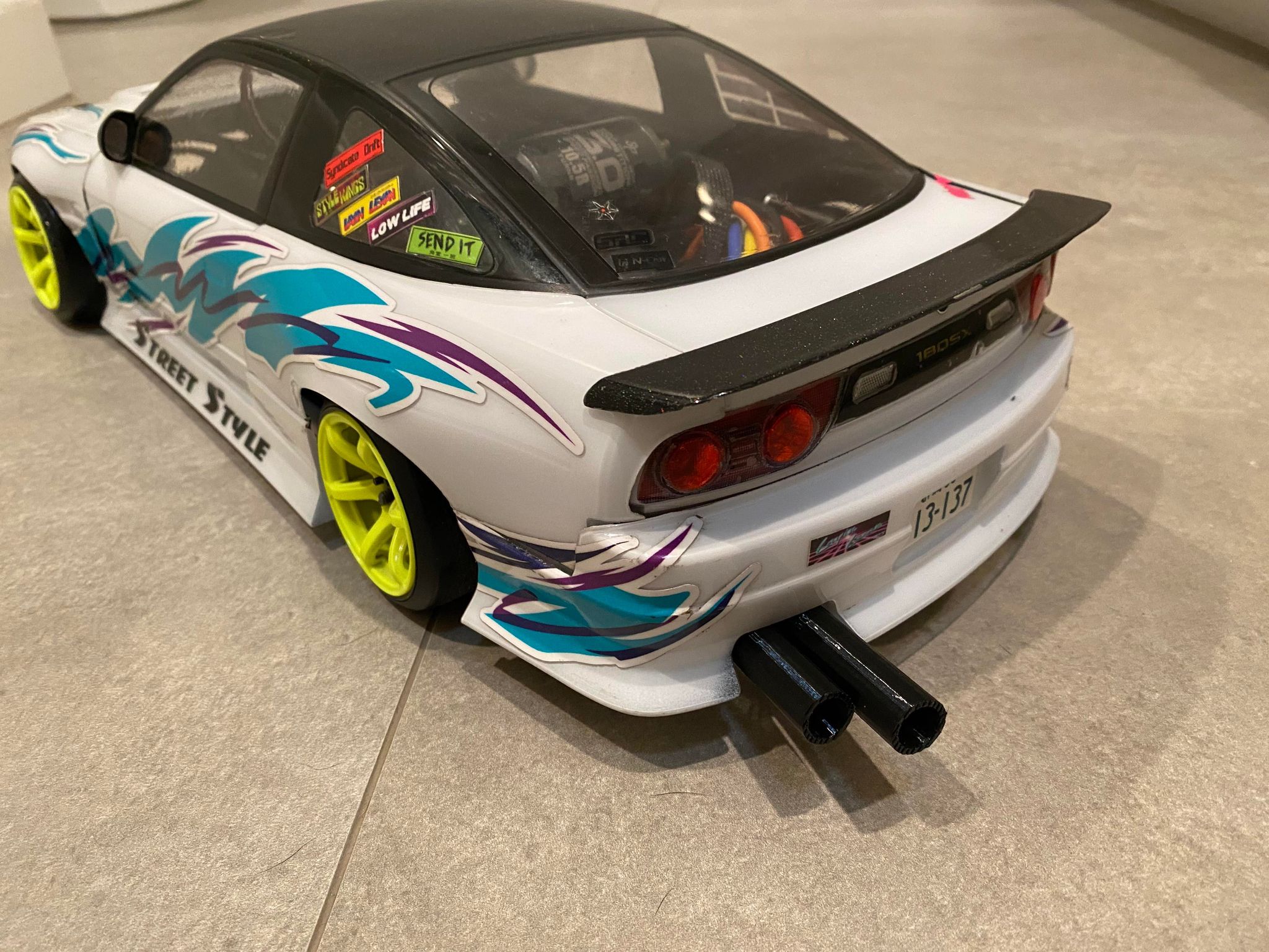 Rc drift exhaust by captainfin | Download free STL model | Printables.com