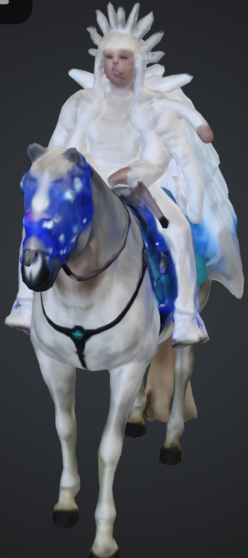 Frau auf einen pferd