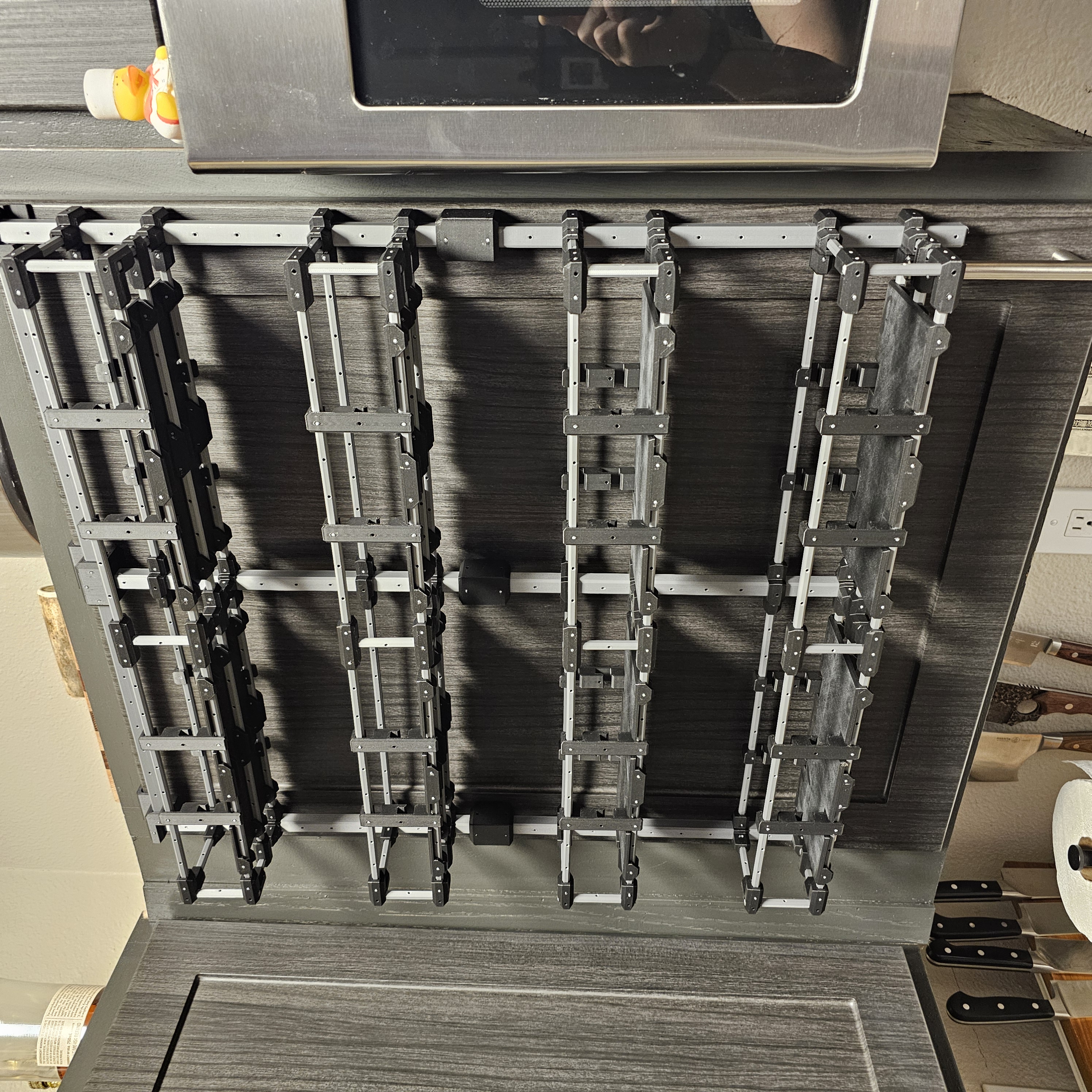 Modular Storage Rack For Cabinet Door