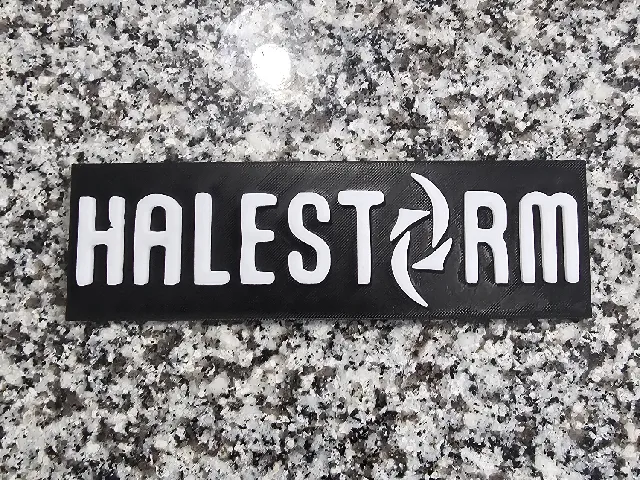 Halestorm Rock Band 3D Logo Wall Art Sign Plaque