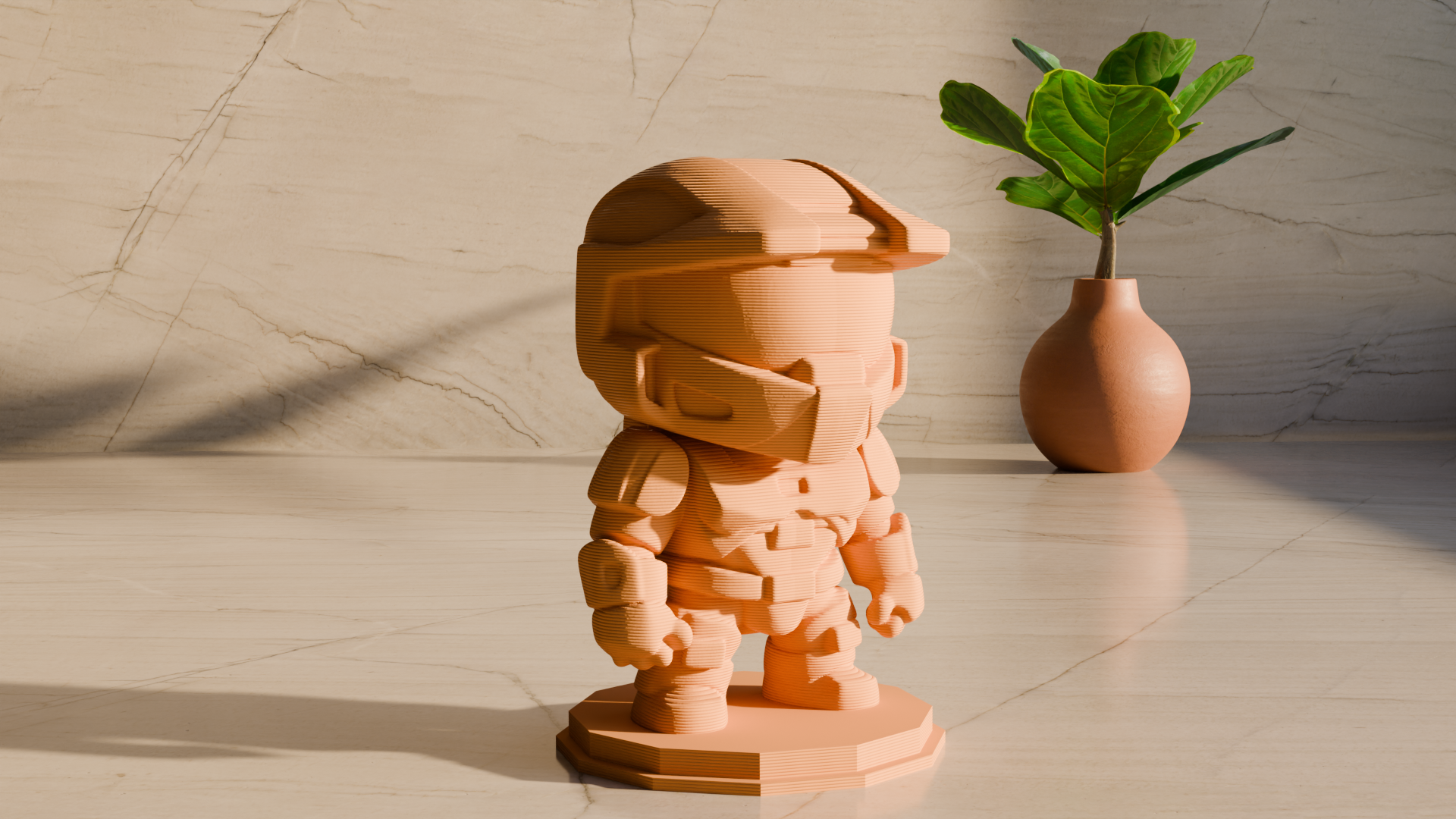 Cute Halo Master Chief Figurine