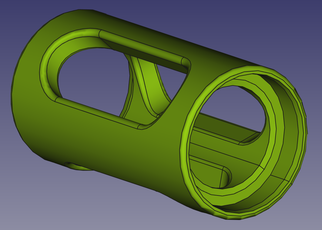 AA to C size battery adapter by Damian Download free STL model