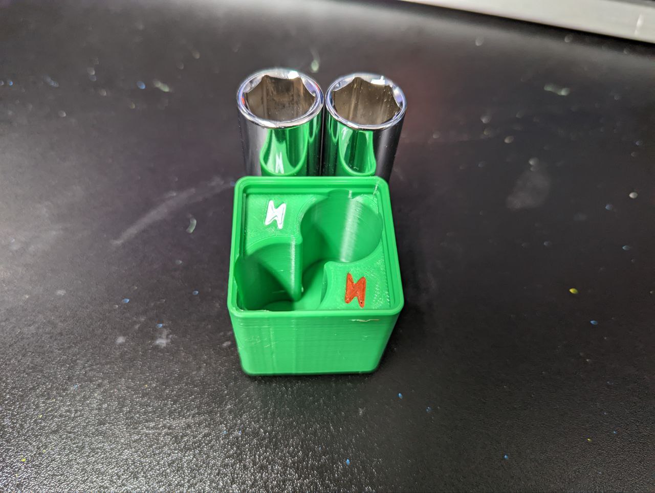 Gridfinity Double Spark Plug Socket Holder by aonomus Download free