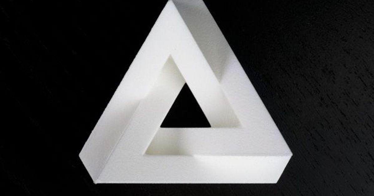 3d triangle illusion