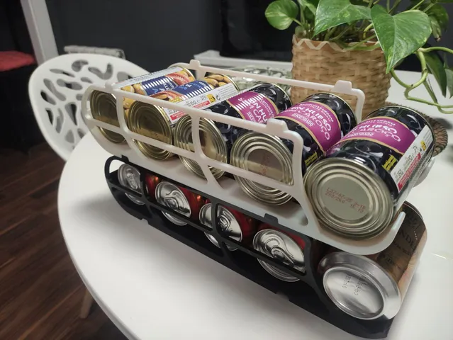 Disoenser cans one floor stackable