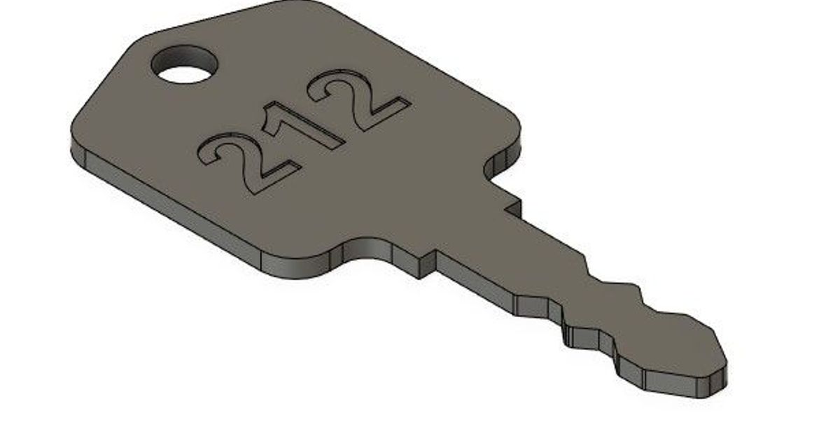 Doosan/Daewoo Forklift key 212 by Mattsonn Download free STL model