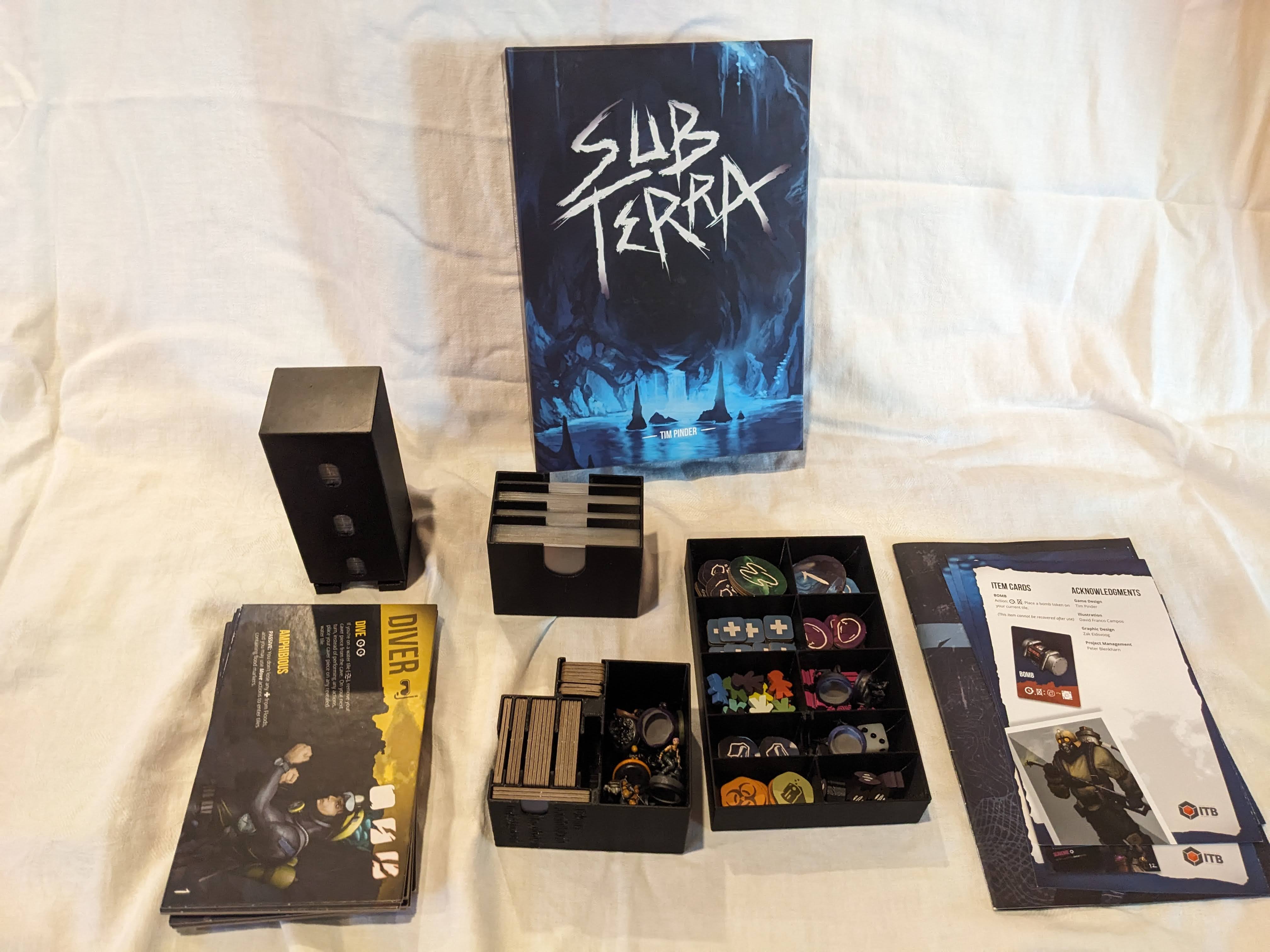 Sub Terra Board Game Everything Insert/Organizer