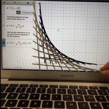 Falling Ladder via Desmos