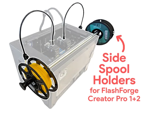 Side Spool Mount for FlashForge Creator Pro 2