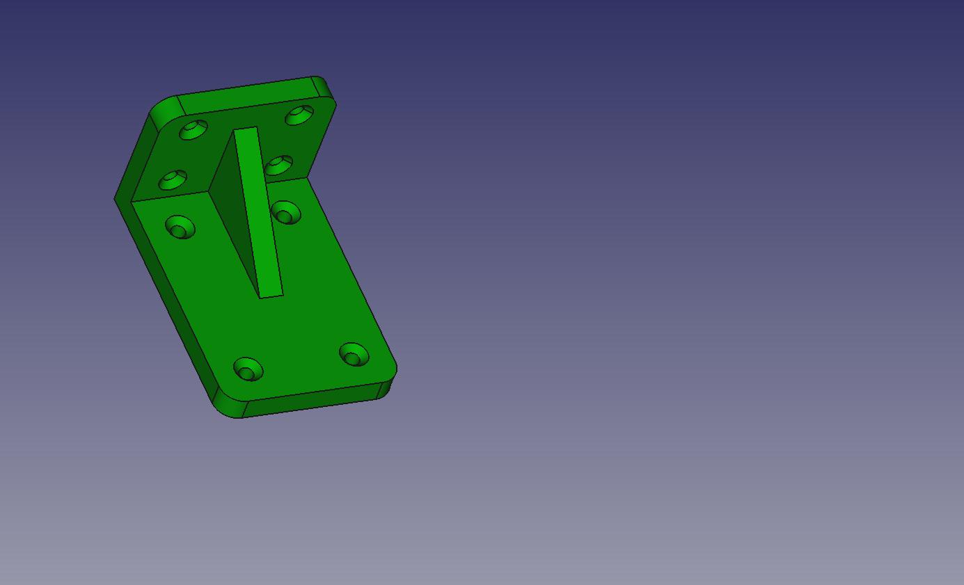 Miniatura 2 do modelo 3D Strong corner bracket 110*75*10