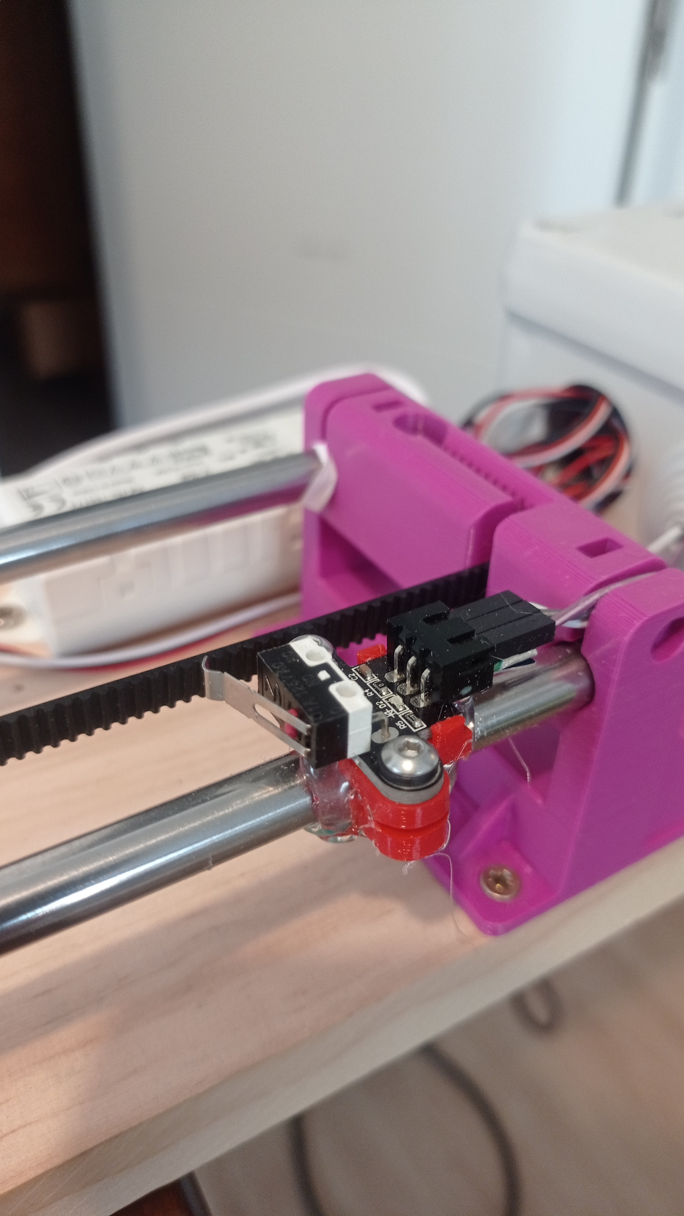 Horizontal Endstop/LimitSwitch PCB rod holder/case