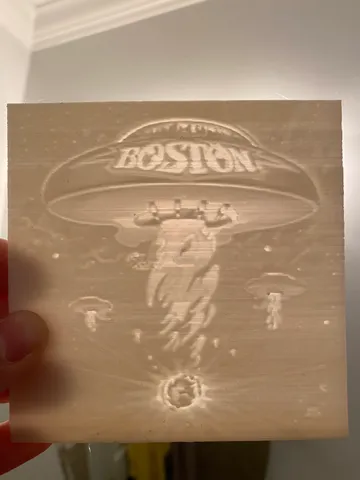 Boston Album Cover Lithophane